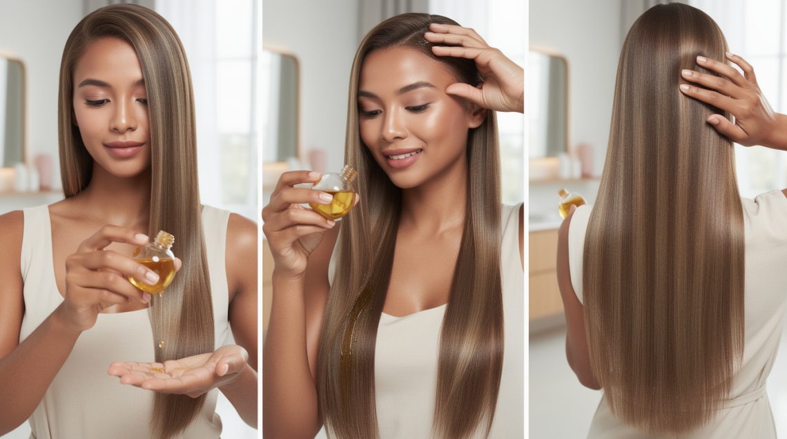 découvrez comment nourrir vos cheveux en profondeur grâce au bain d’huile, étape par étape, pour des cheveux doux et revitalisés.