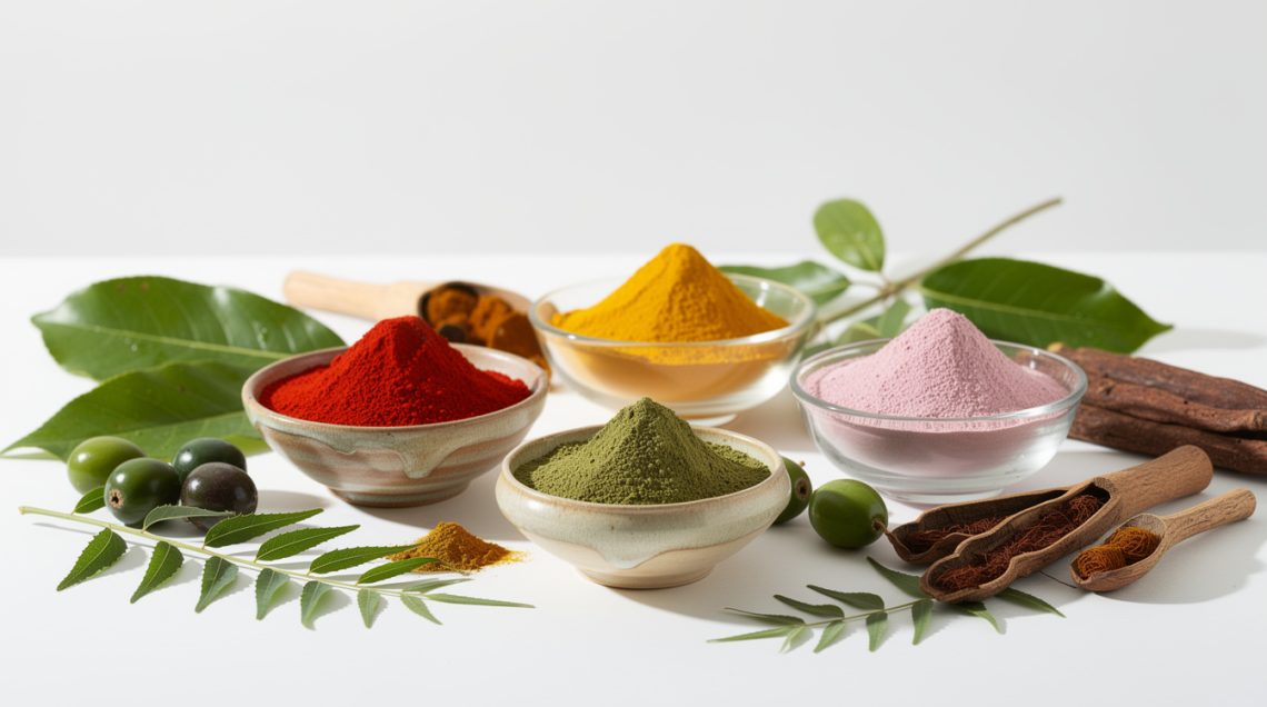 découvrez nos poudres ayurvédiques et plantes pour des soins capillaires ciblés, naturels et efficaces, qui revitalisent et renforcent vos cheveux en douceur.